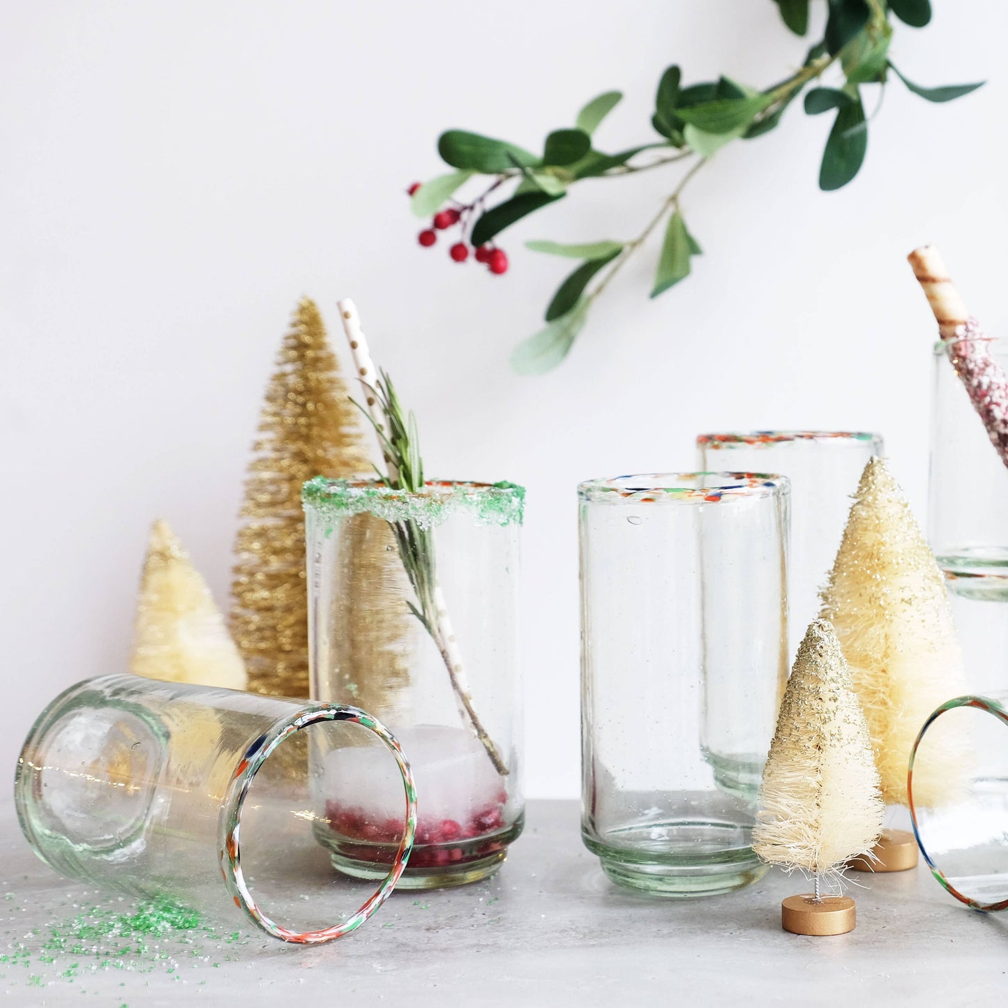 Tall Multi Rim Stacking Glass