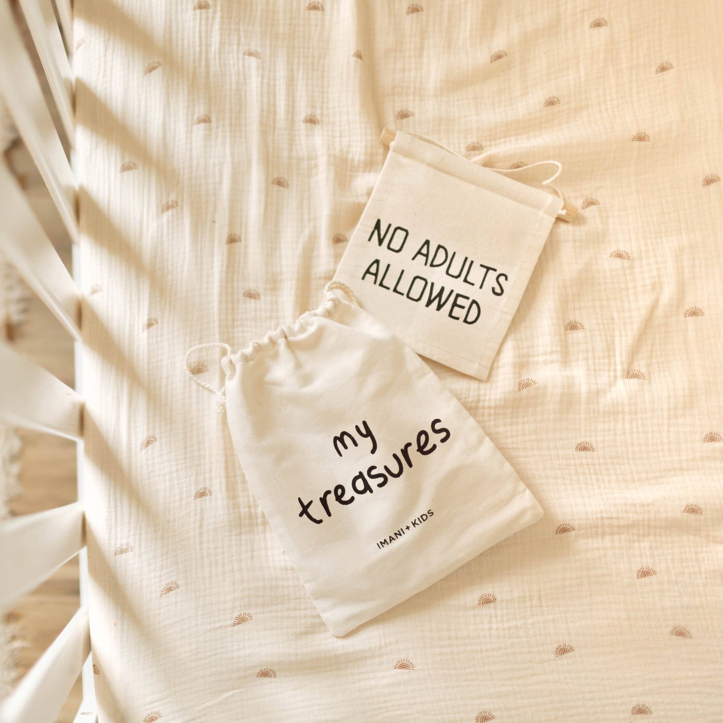 No Adults Allowed Canvas Sign