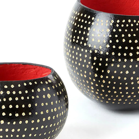 Black Guinea Fowl Calabash Gourd Cup