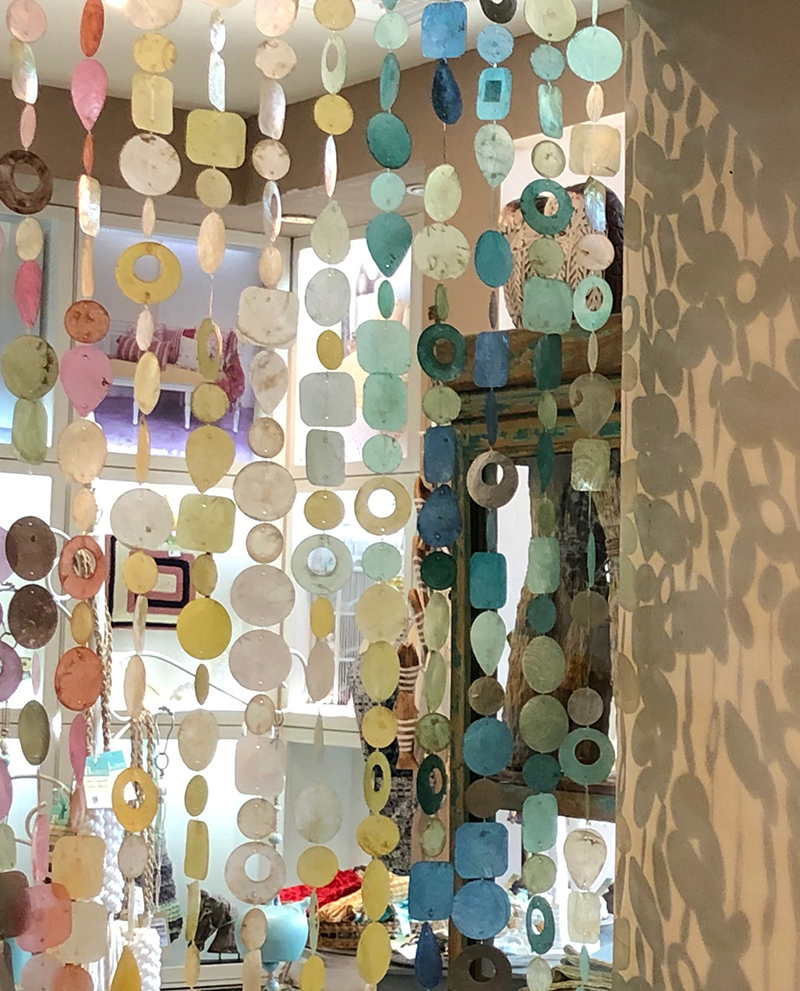 Capiz Strand | Aqua Yellow