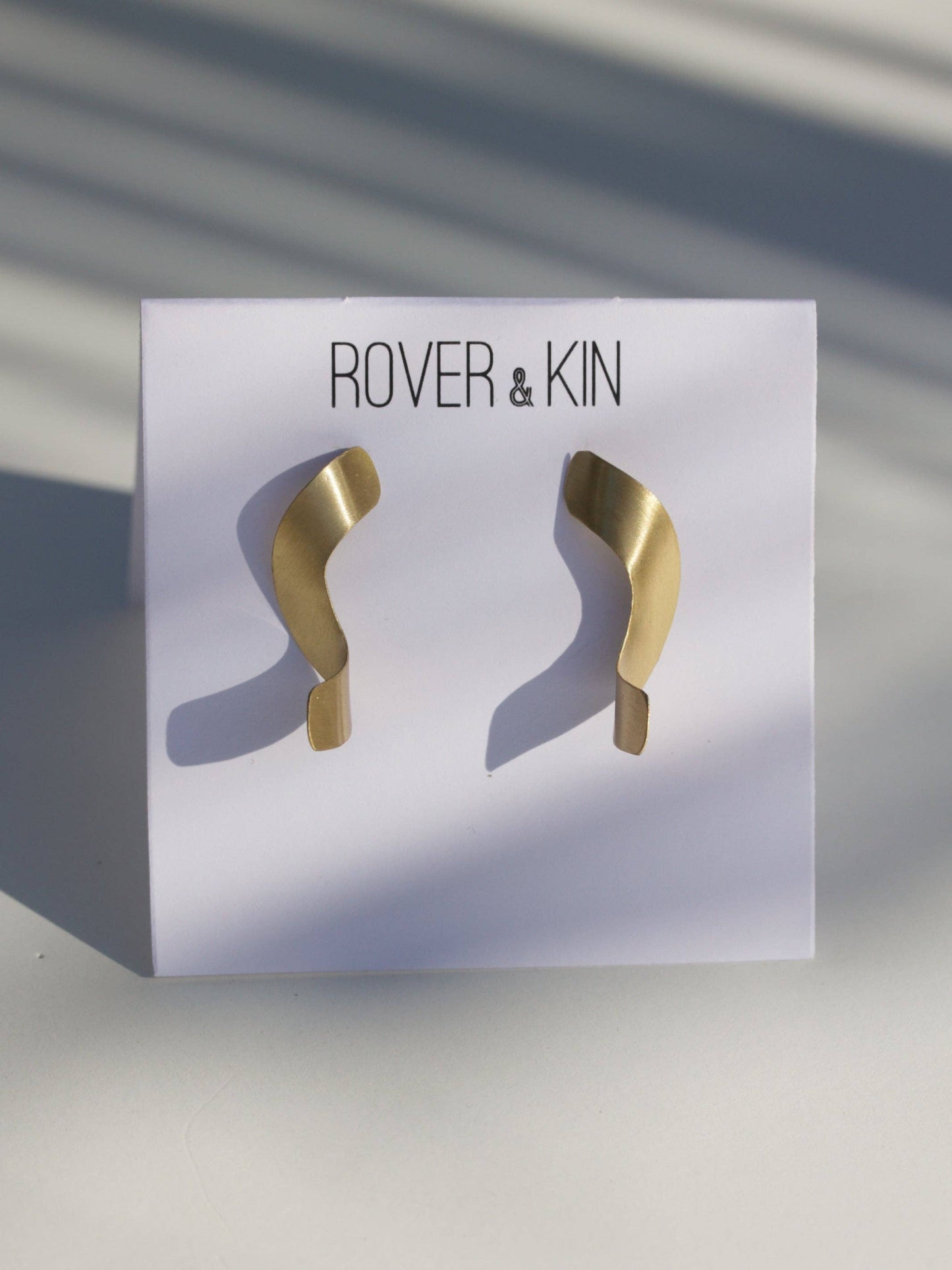 Golden Noodle Earrings