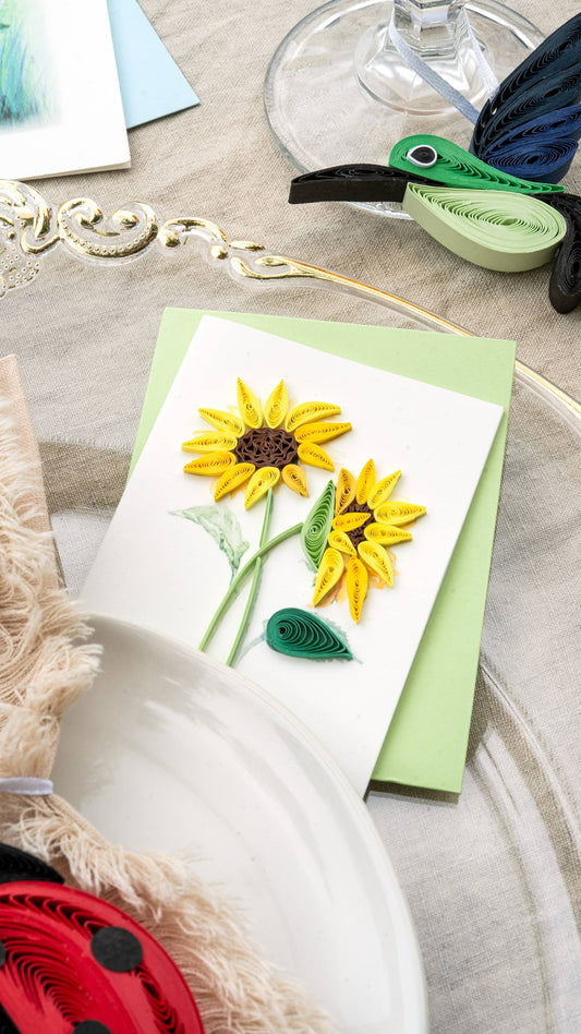 Quilled Sunflower Mini Card