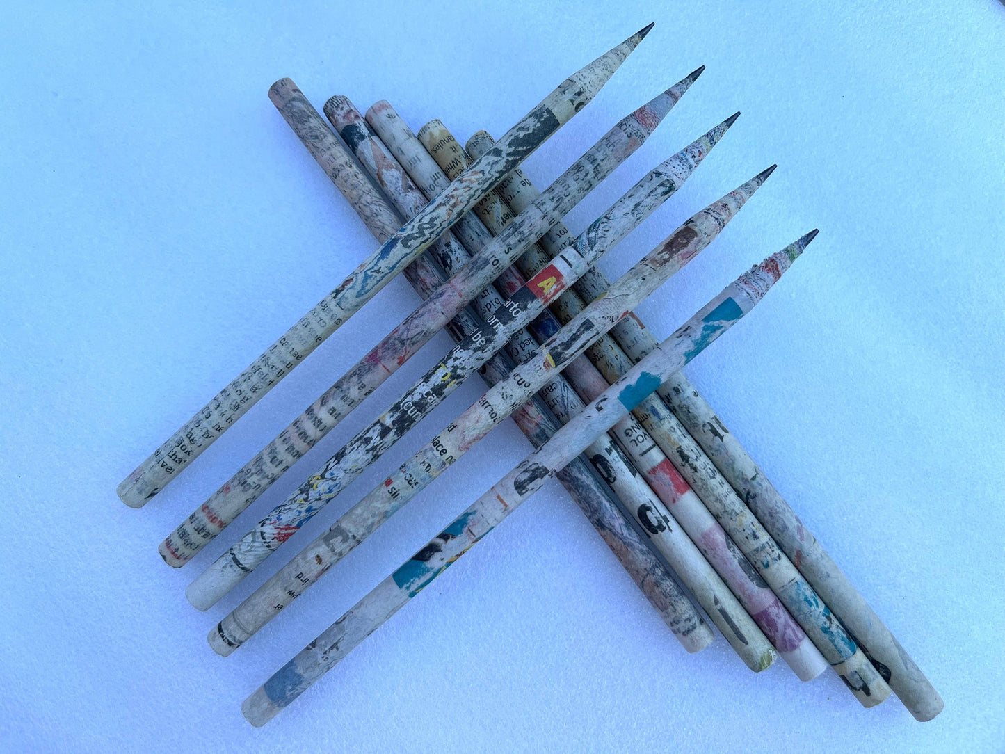 Recycled Newspaper Pencil
