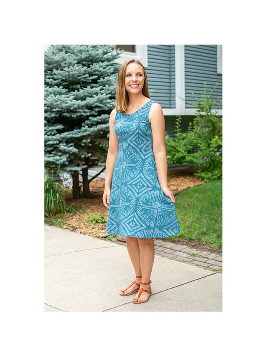 Teal Fit & Flare Dress