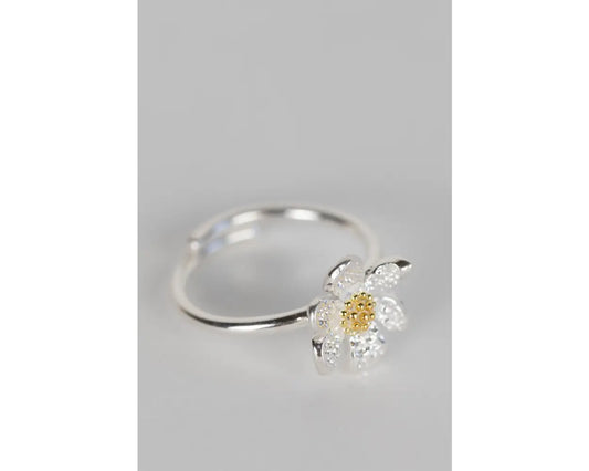 Silver Flower Ring