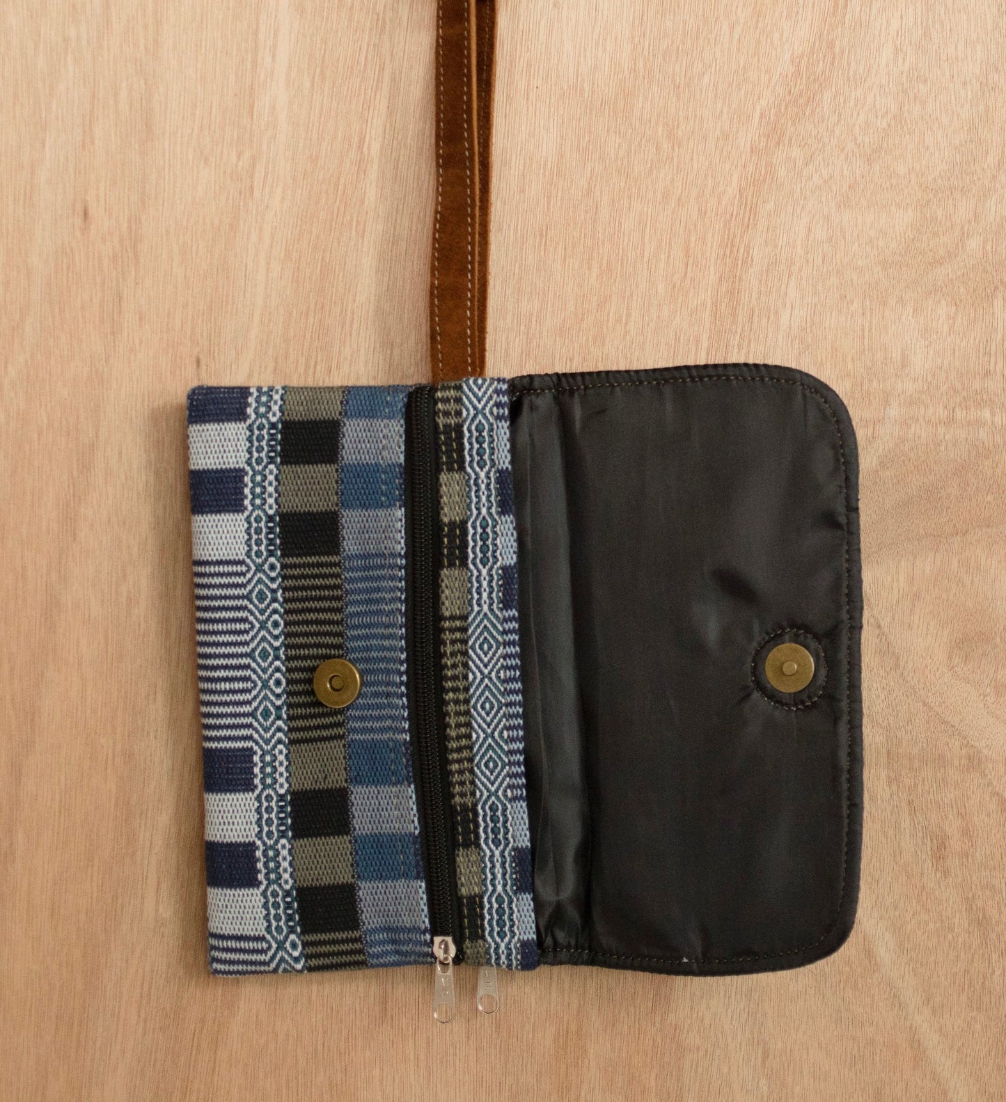 Woven Leather Clutch