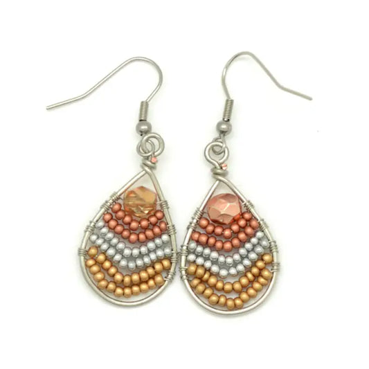 Small Wire Teardrops Earrings