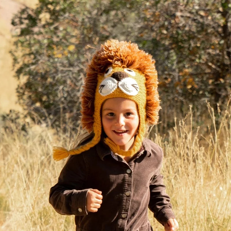 Kids Hand-Knit Animal Hats