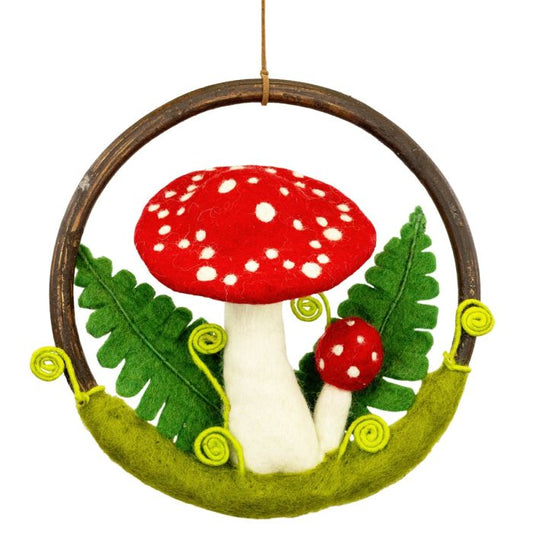 Toadstool Forest Ring Wreath