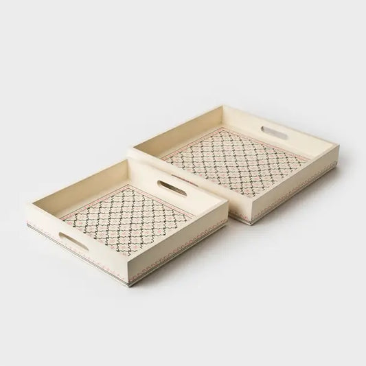 Mehndi Pink and Green Trays