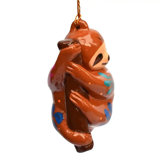 Colorful Sloth Ornament
