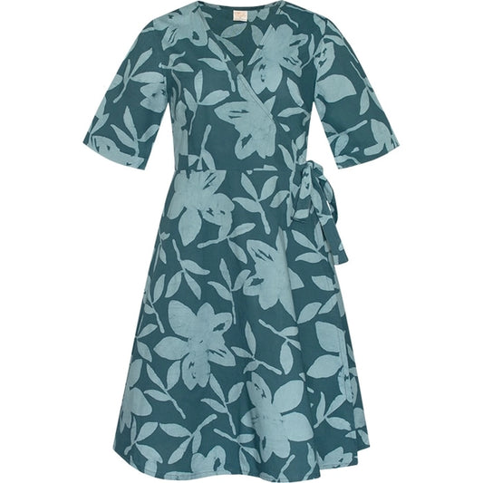Blossom Shadow Wrap Dress