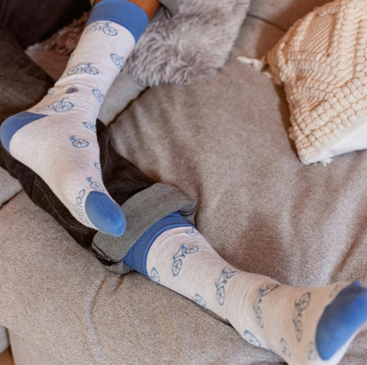 Socks That Give Books - Bicycles Edition