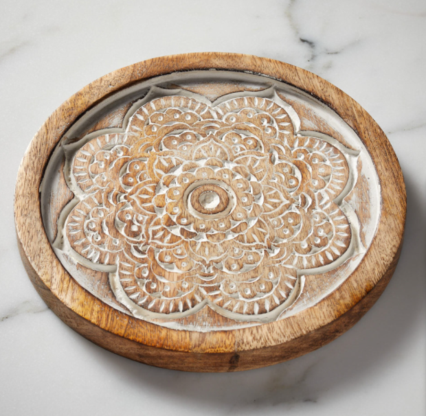 Mango Wood Mandala Trivet