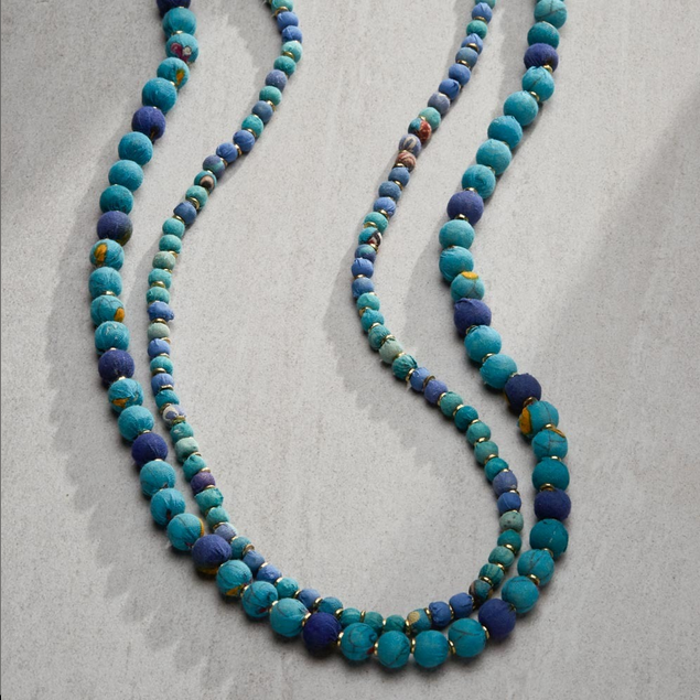 Neela 2-Strand Sari Necklace
