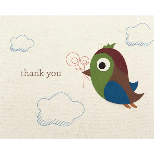 Thank You Birdie Greeting Card