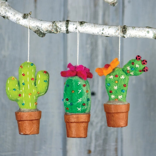 Prickly Pear Cactus Felt Ornament
