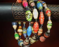 Triple Paper Bead Bracelet