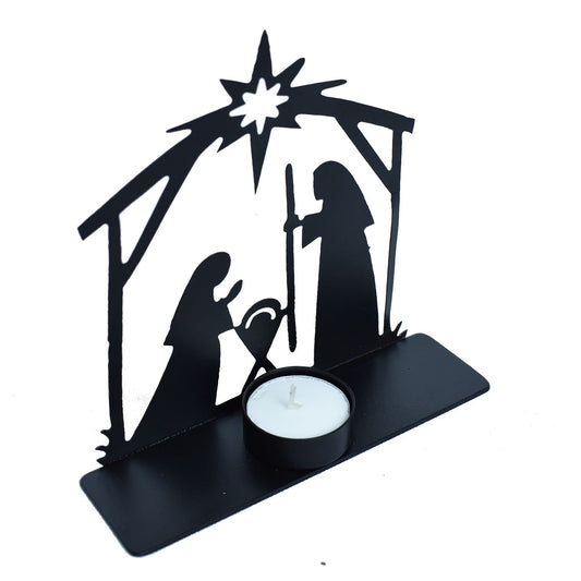 Metal Nativity Scene Small