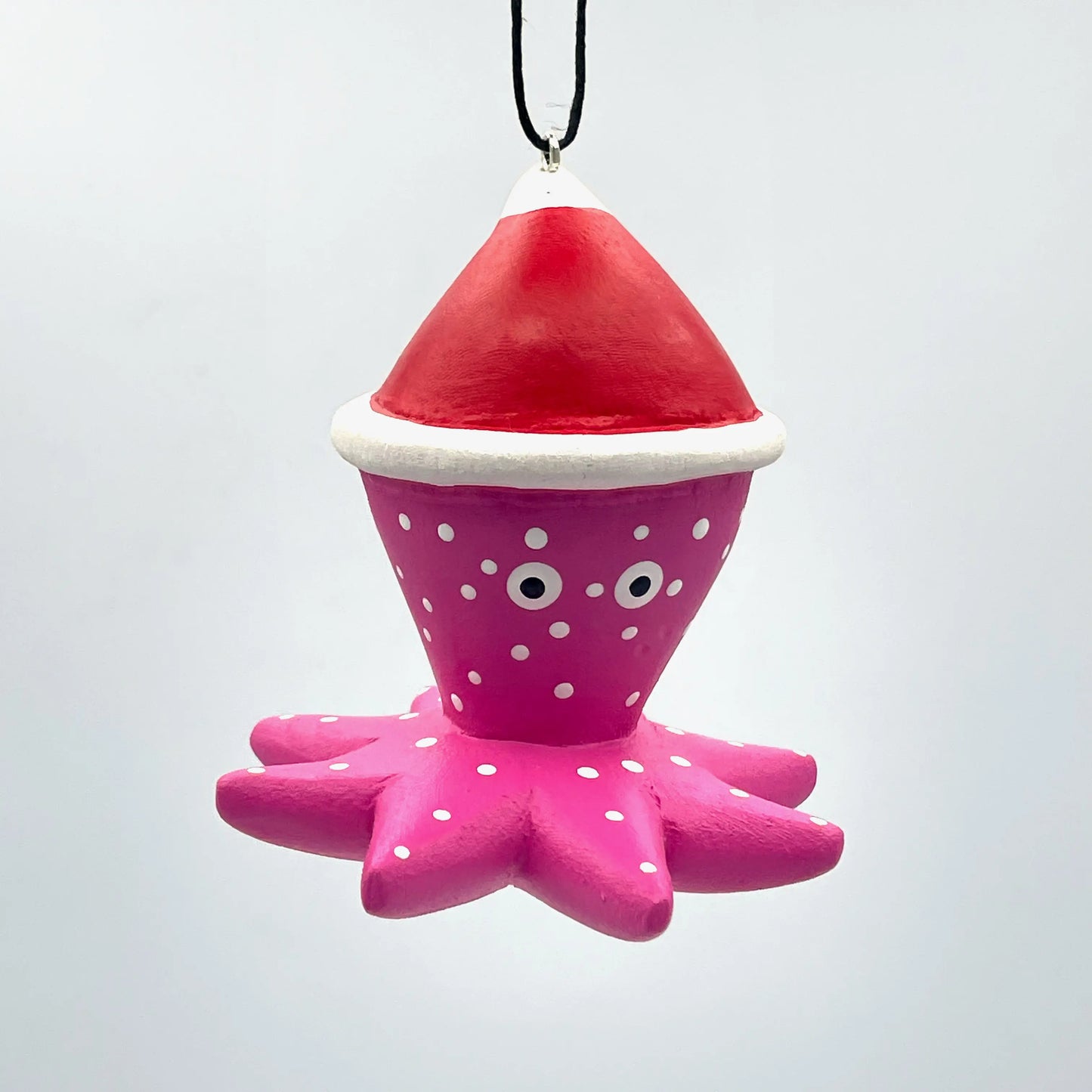 Holiday Octopus Balsa Ornament