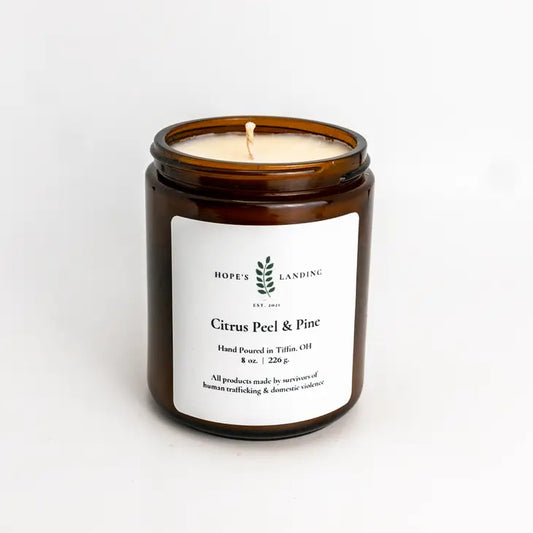 Citrus Peel and Pine Candle
