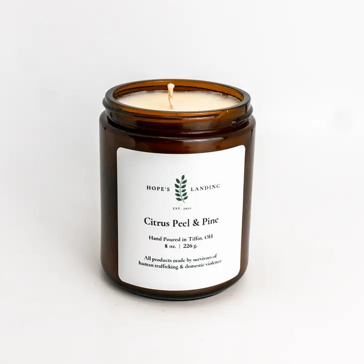 Citrus Peel and Pine Candle