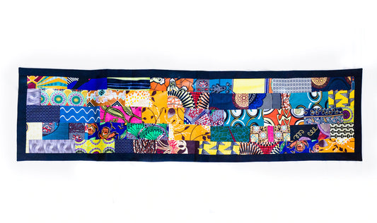 Afrian Frabric Patchwork Tablerunner