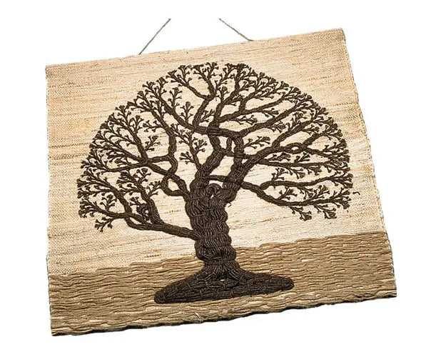 Jute Tree of Life Wall Hanging