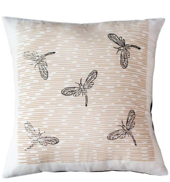 Dragonfly Handwoven Pillow w/Insert