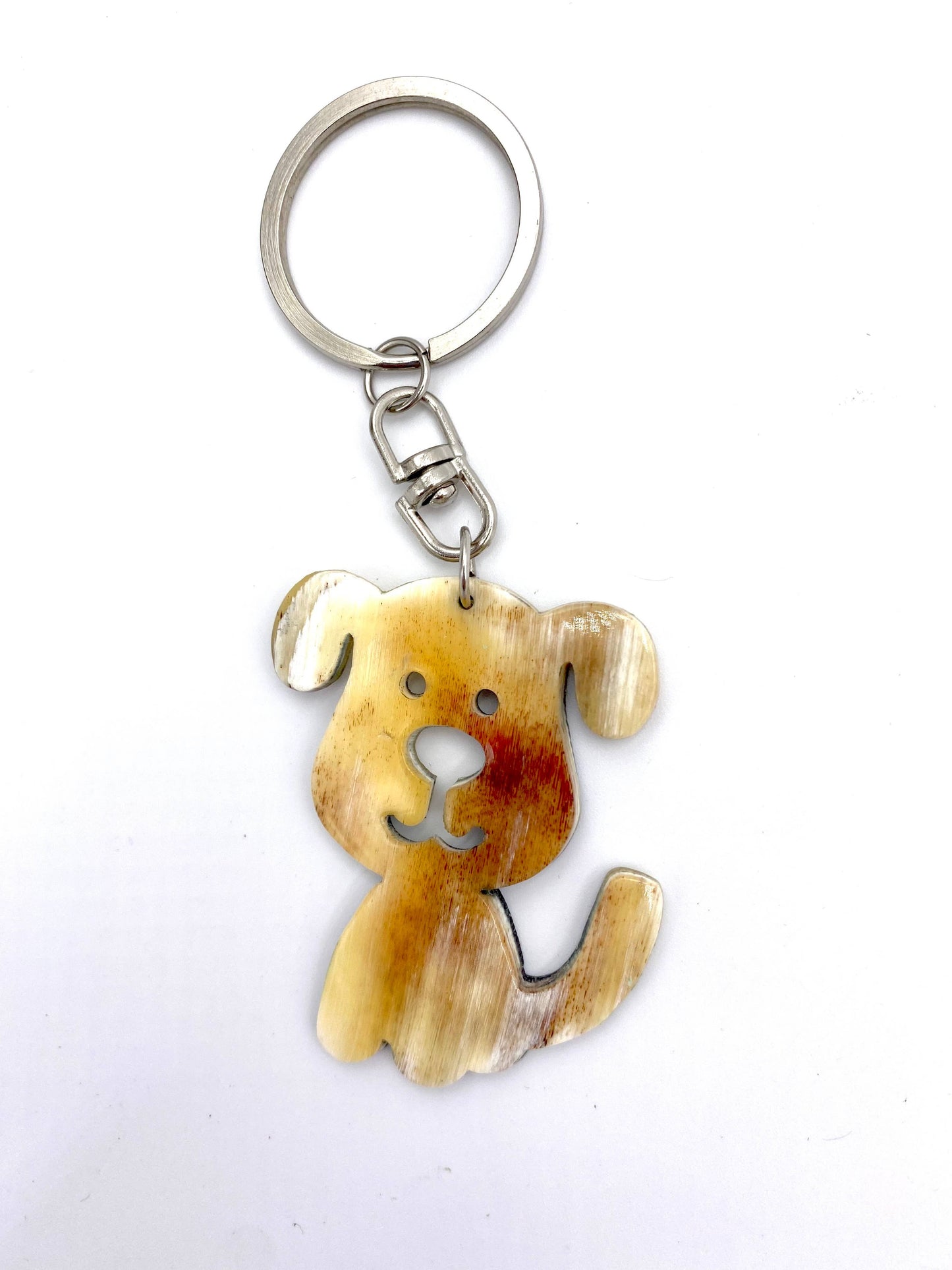 Recycled Horn Dog Keychain