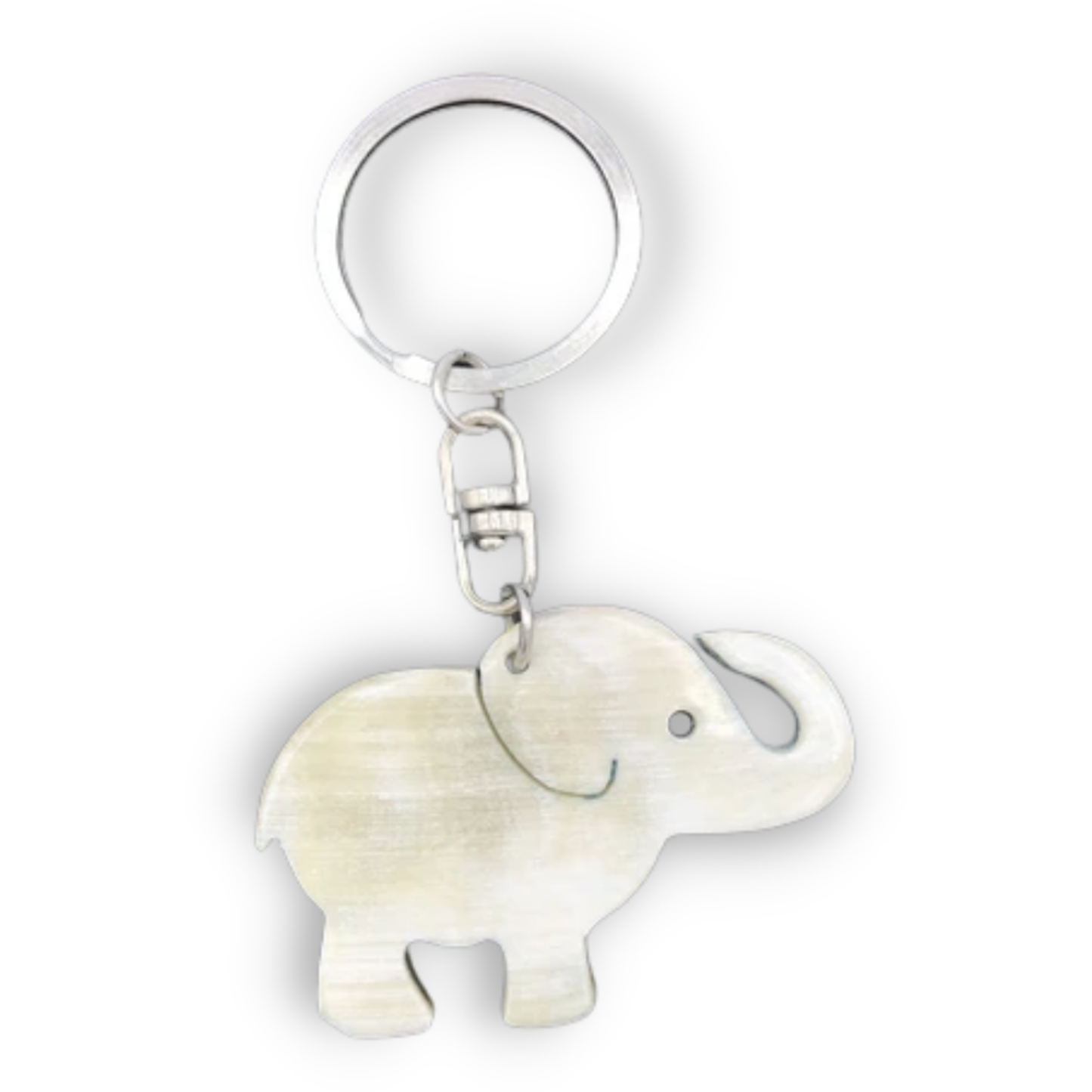 Recycled Horn Elephant Keychain