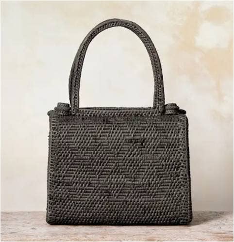 Black Ata Vine Handbag