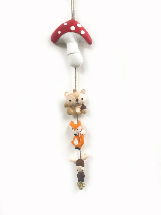 Handmade Woodland Creatures Felt Wall Hanging