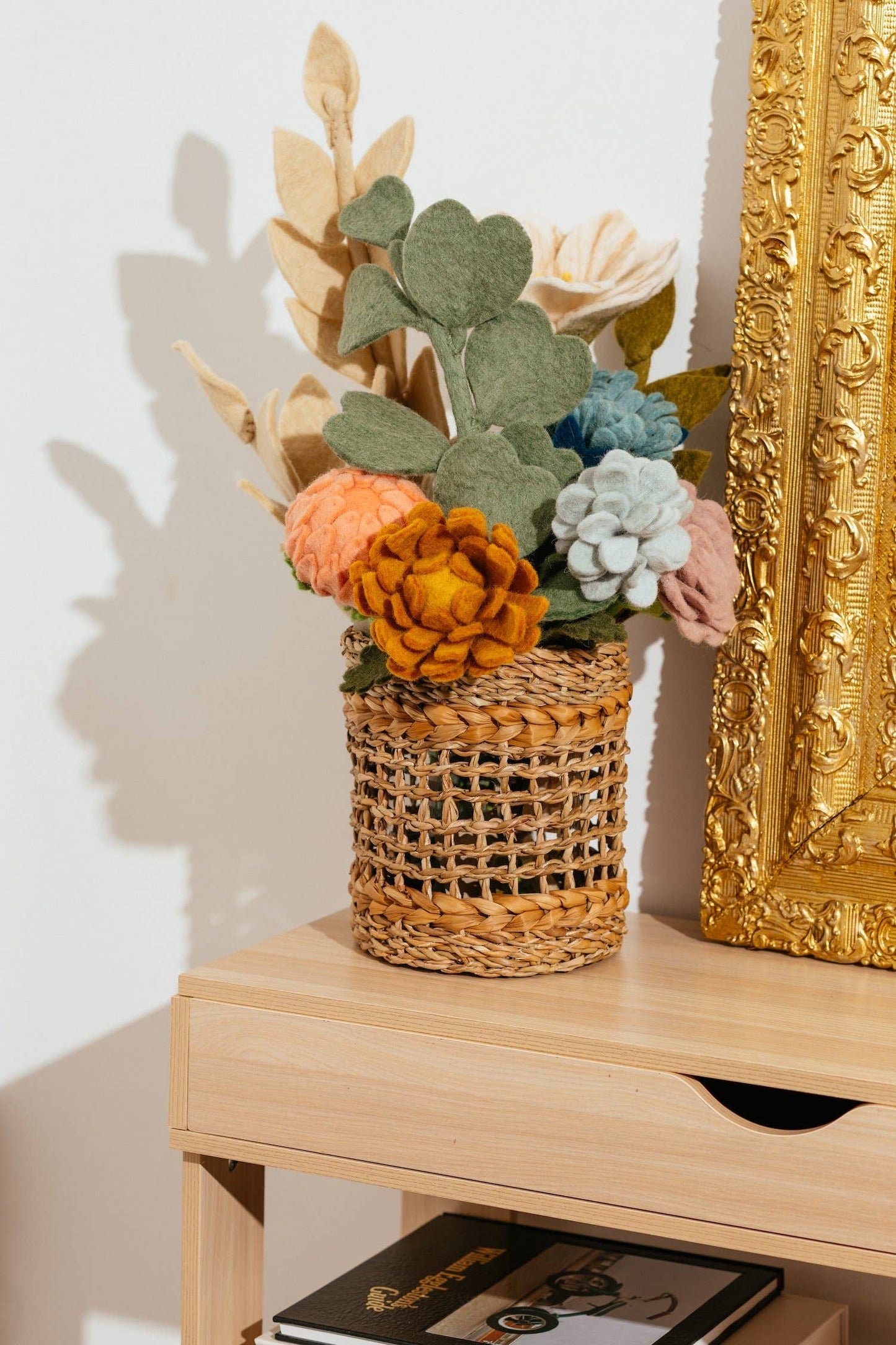 Felt Rust Geranium Flower