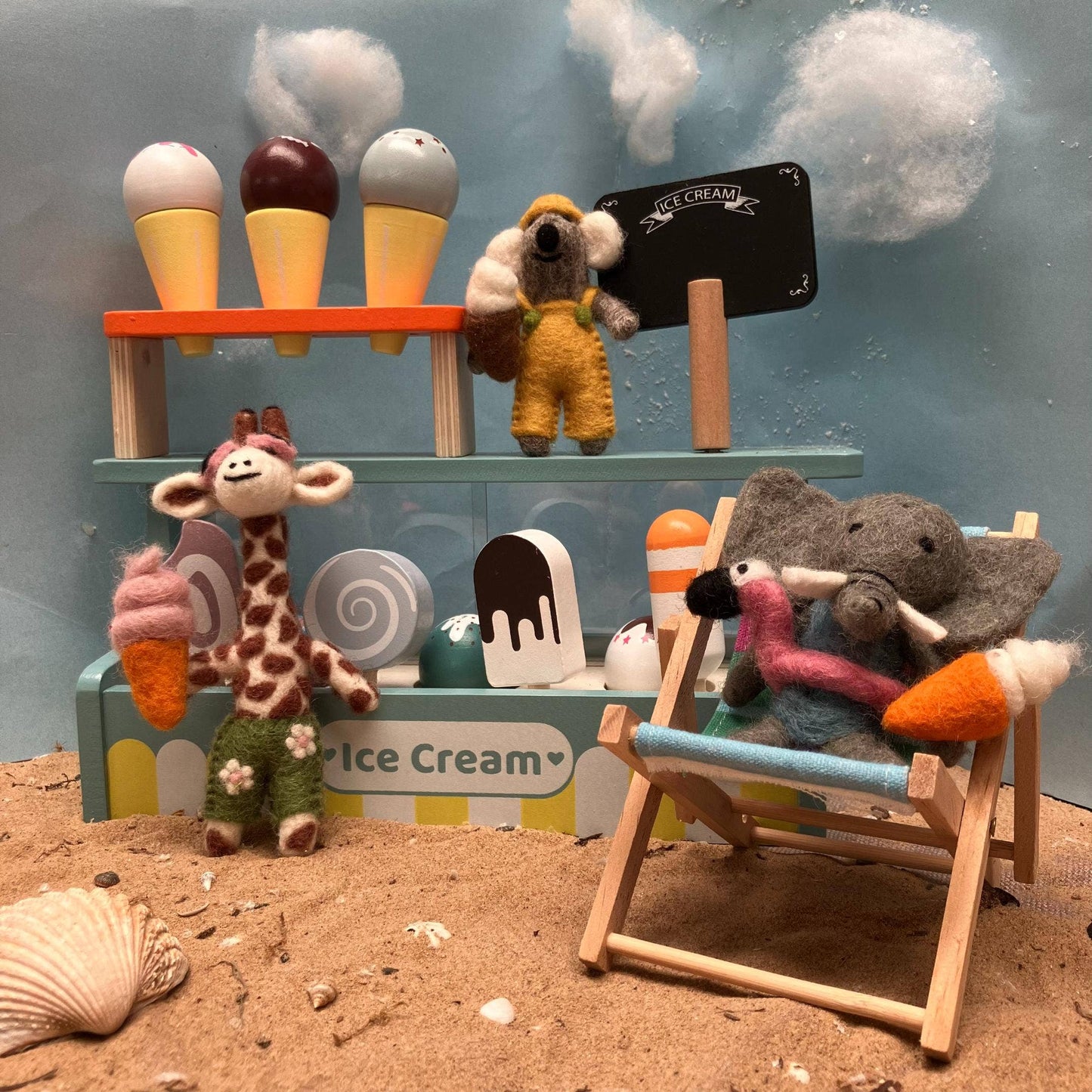 Handmade Felt Ginny the Giraffe Ornament