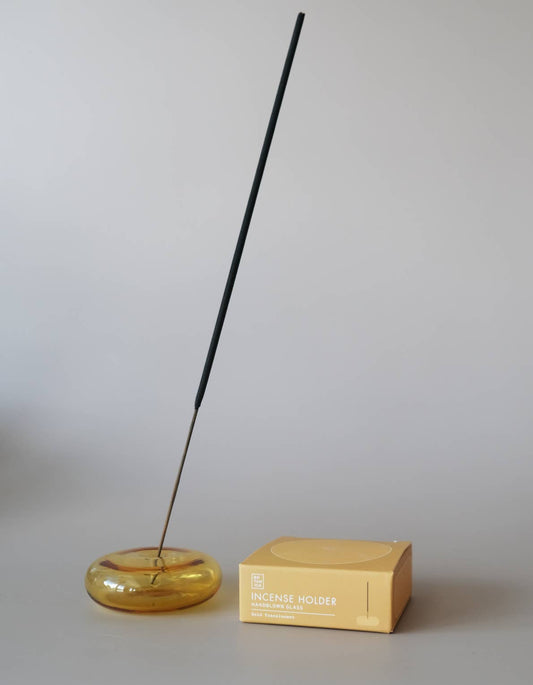 Gold Glass Bubble Incense Holder