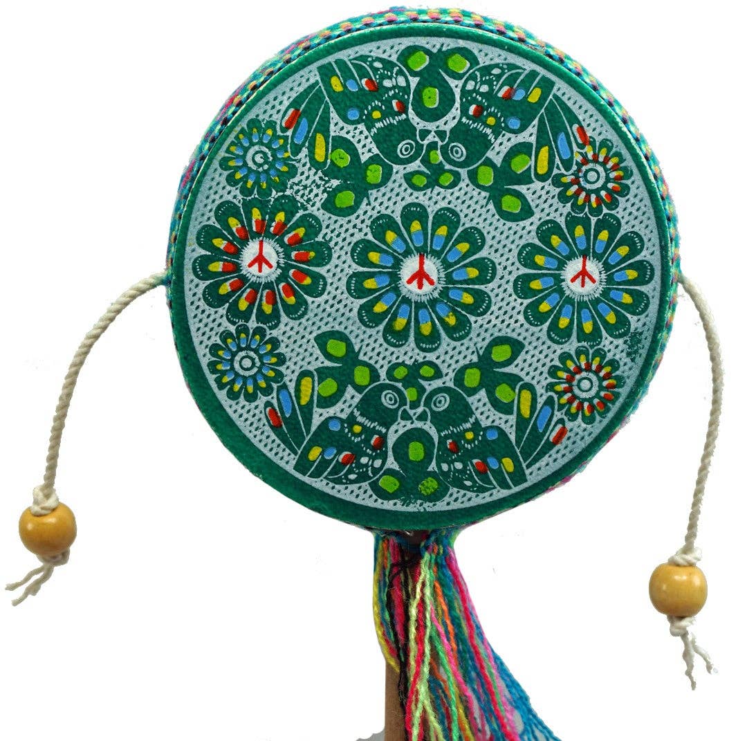 Peace Spin Drum Shaker Instrument