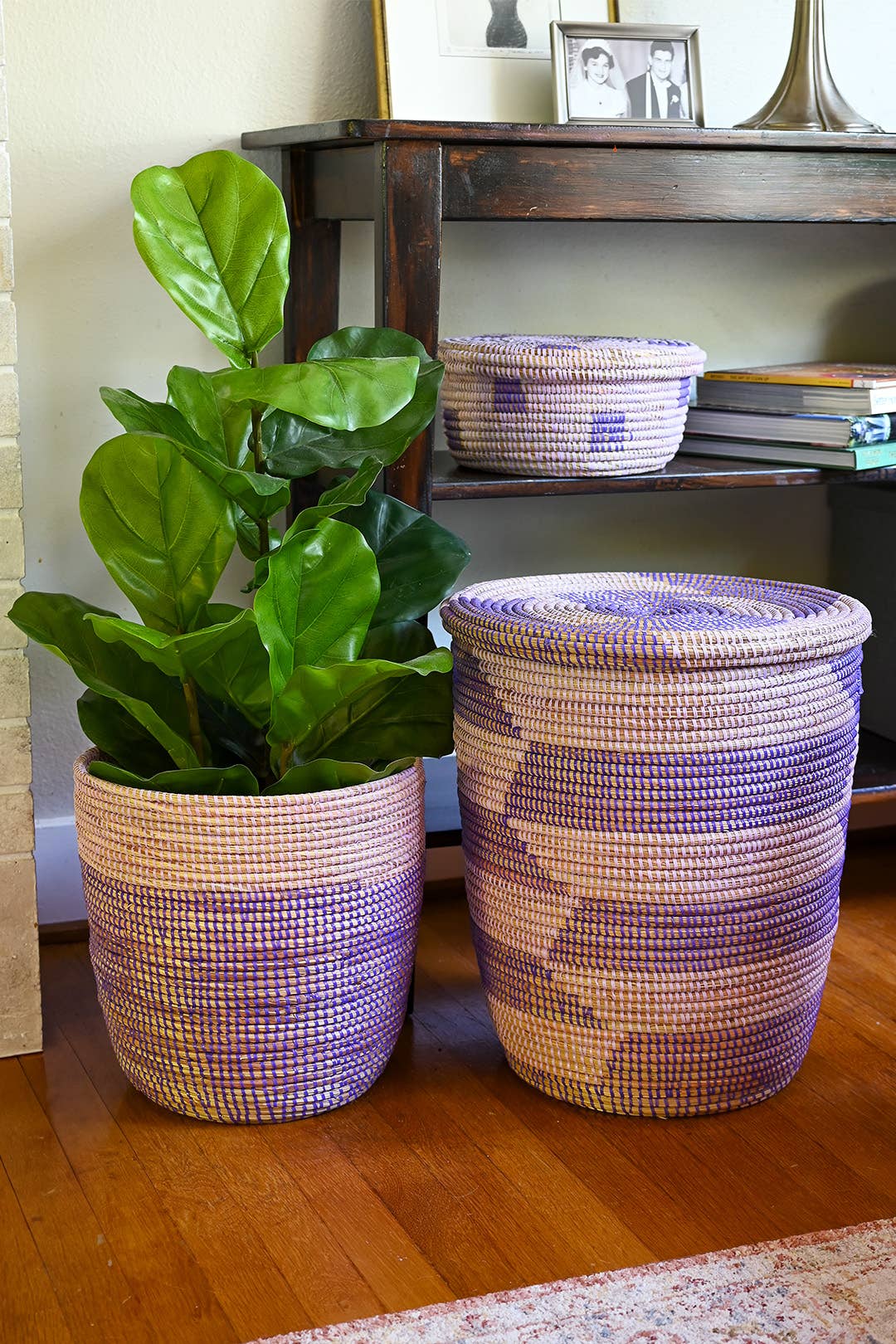 Lavender Fields Woven Baskets