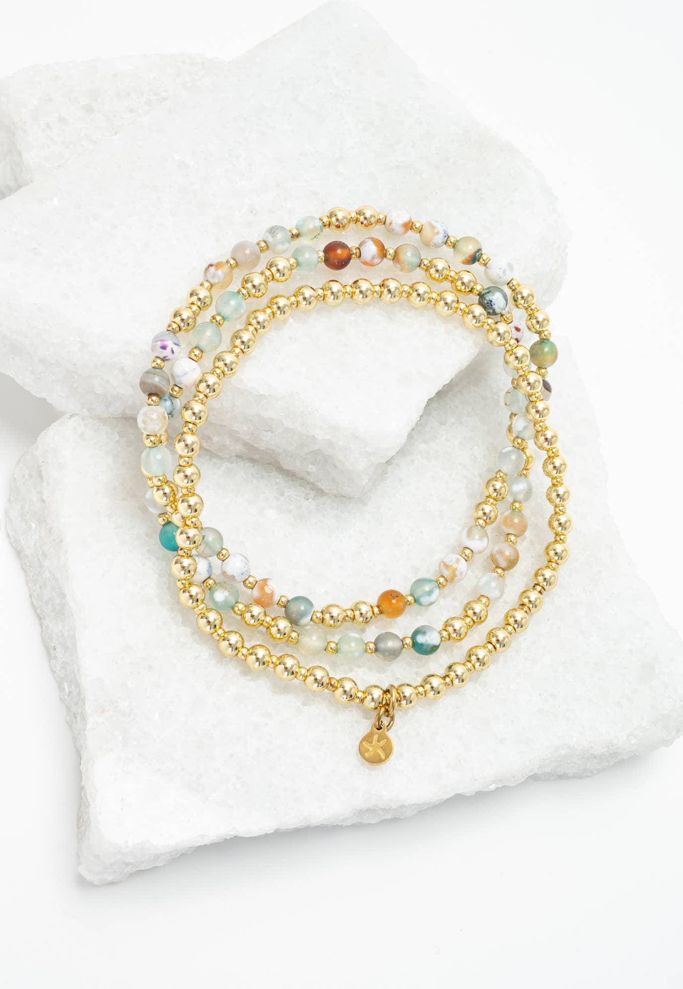 Light We Carry Bracelet Set in Agate