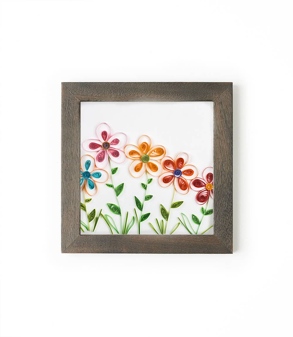 Bimala 6x6 Dark Brown Wood Quilling Card Frame