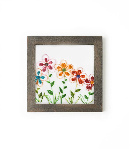 Bimala 6x6 Dark Brown Wood Quilling Card Frame