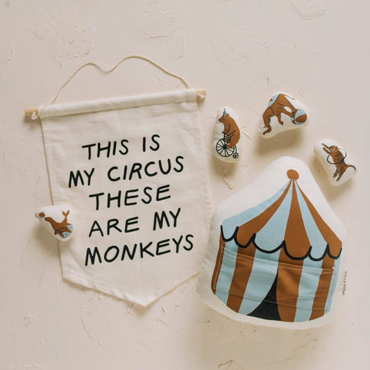 This is My Circus Canvas Wall Hanging