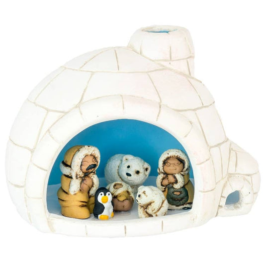 North Pole Ceramic Mini Nativity