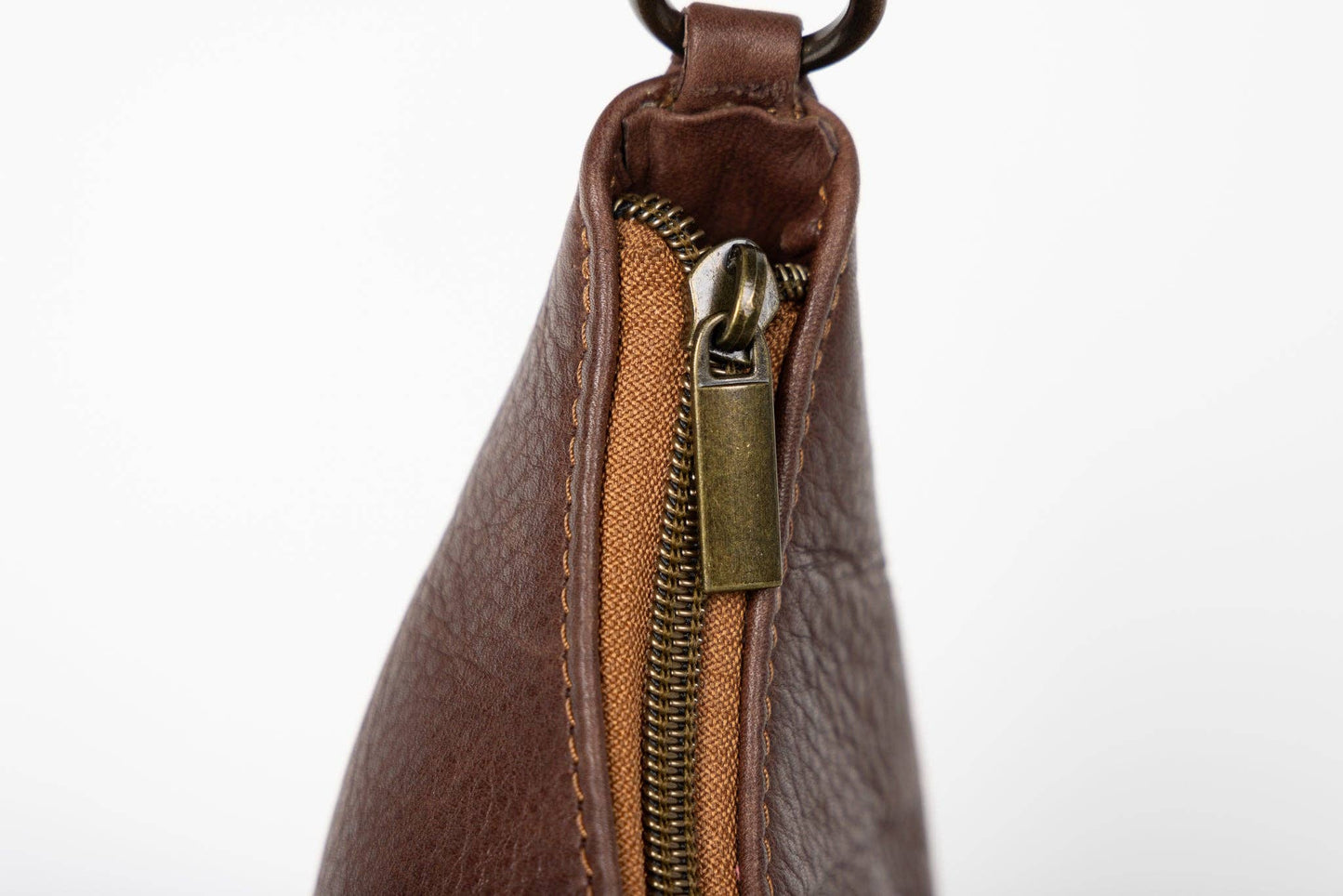 Black Saddle Leather Shoulder Bag