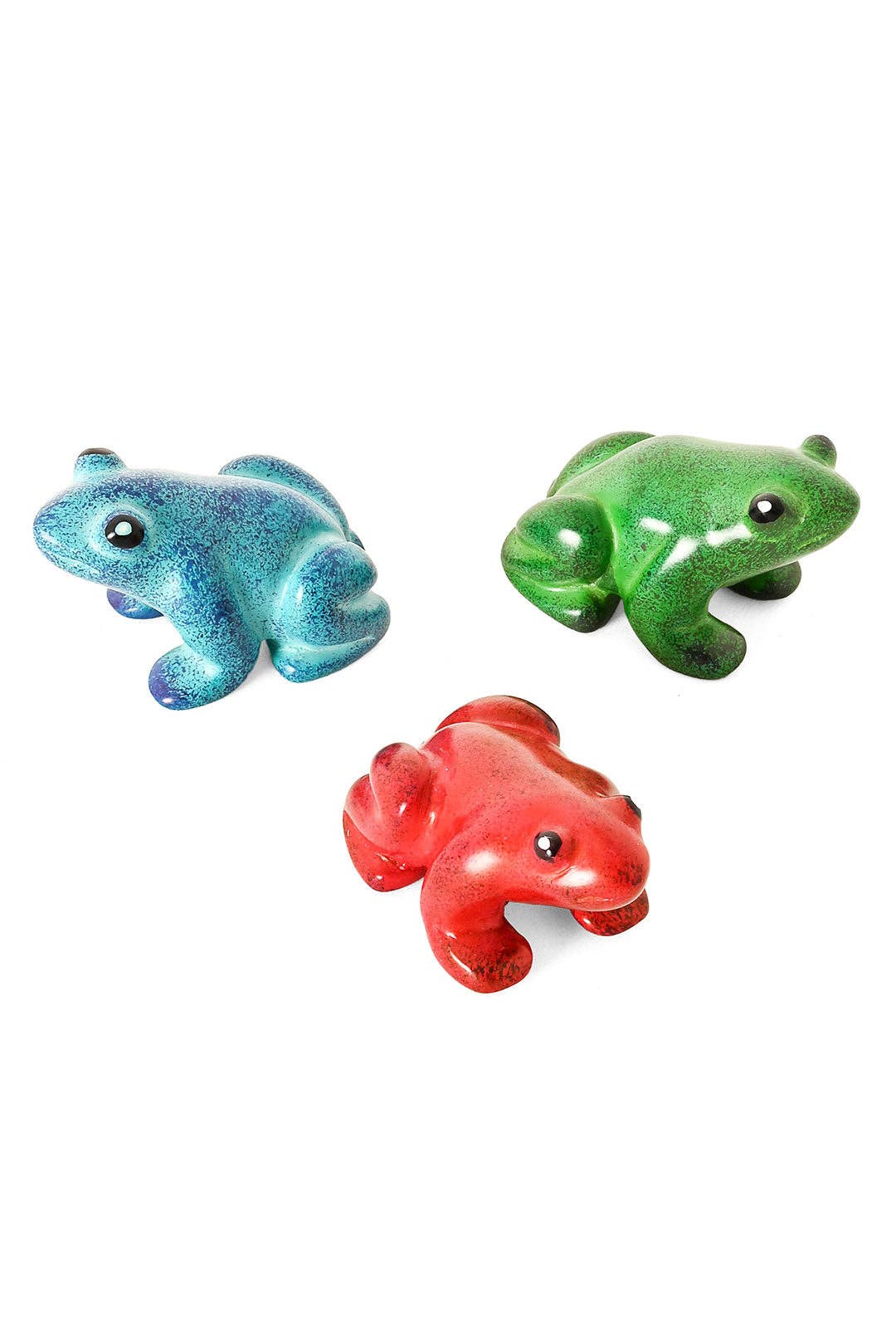 Colorful Dappled Soapstone Frog