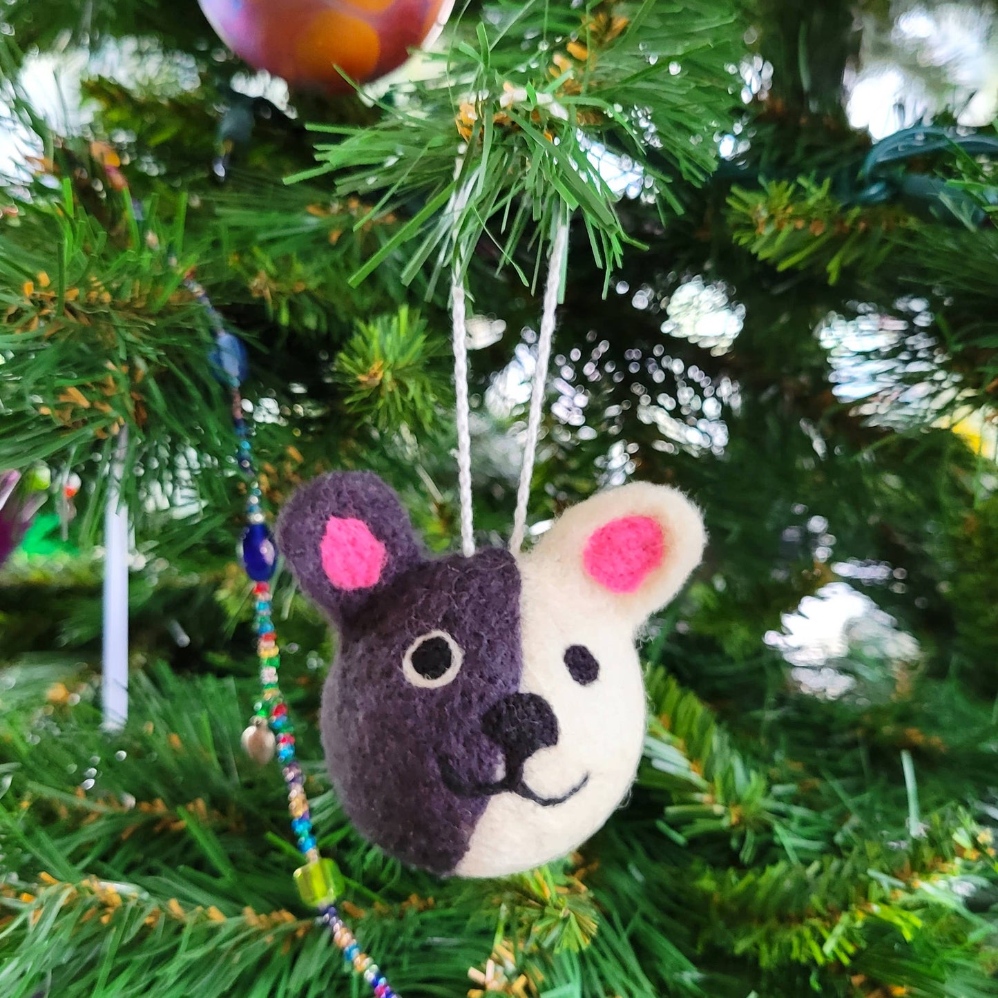 Assorted Dog Felted Wool Ball Ornament