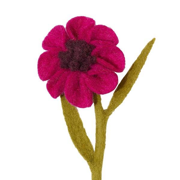 Felt White Anemone Flowers