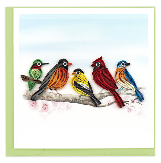 Songbirds Everyday Quilled Greeting Card