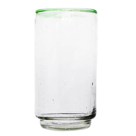 Tall Green Rim Stacking Glassware
