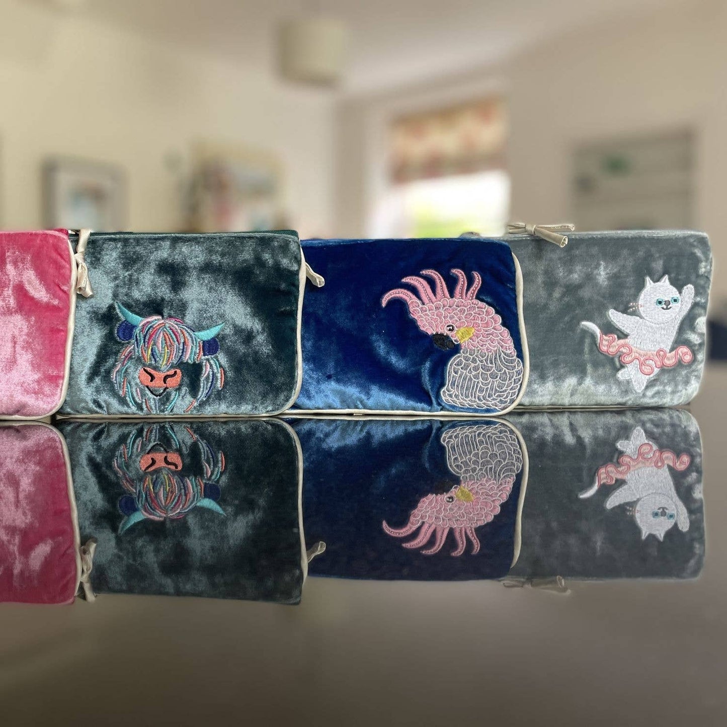 Silk Velvet Cat Purse